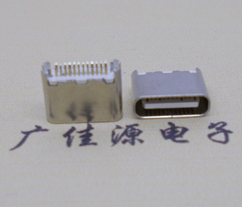 短体USB3.1接口,TYPE C直插母座24P夹板0.8/1.0PCB版