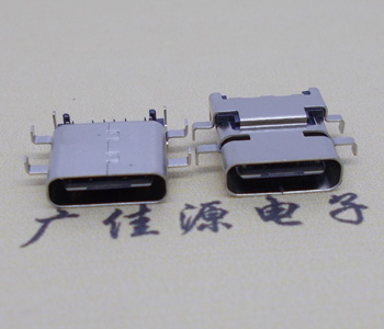 USB 3.1Type C沉板母座前插后贴L=10.3MM充电接口定义