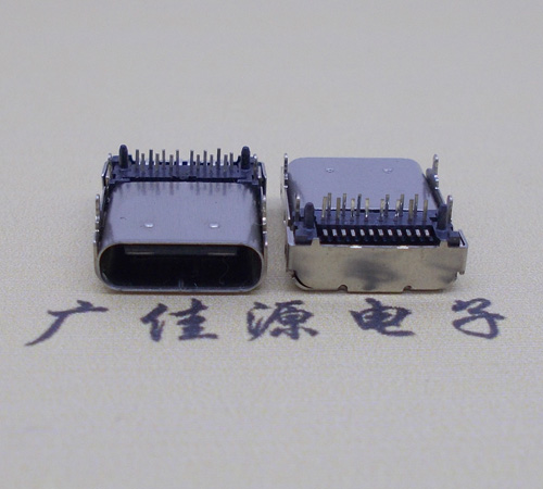 直销USB Type C板端24P母座,L=9.8端子前插后贴