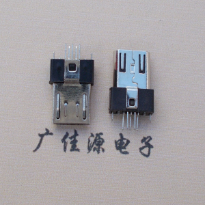 Micro usb安卓通用接口V8插板公头胶芯厚度3.0带弹片