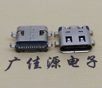 USB接口 3.1Type C16P母座沉板1.2mm带弹