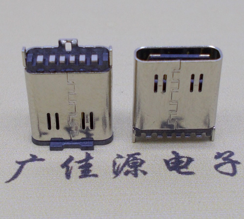 USB Type C立式6P母头