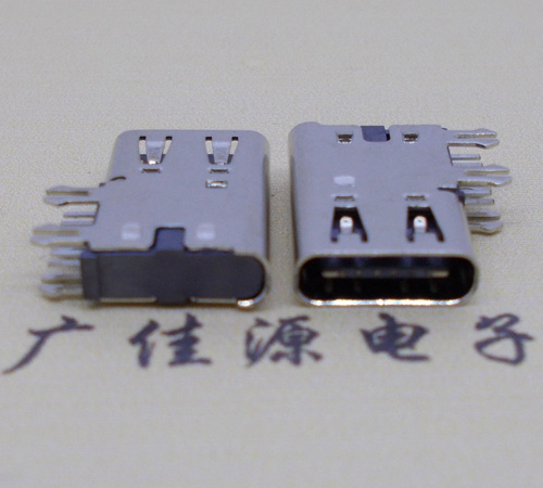 USB Type C侧插6P母座