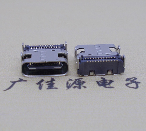 USB Type C双排贴24P母座