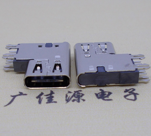 TYPE C母座6P侧插加高