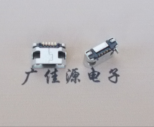 Micro USB平口插座