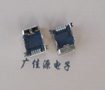 Mini USB5p母座 前插后贴