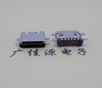 usb 3.1Typec6p四脚贴片