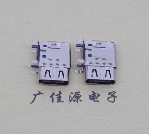 USB3.1 Type-C24p侧立插贴片母座